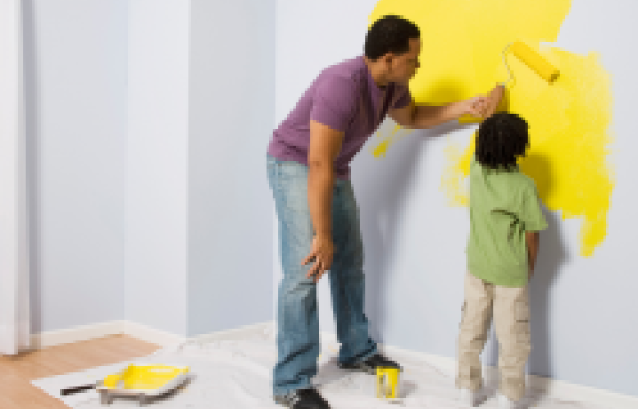 Peinture adaptée aux enfants