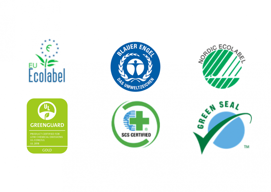eco Labels indicating healthier and safer paint products